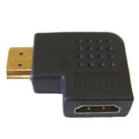 HDMI (Male) to HDMI (Female) 90 Degree Adapter (Oblateness)