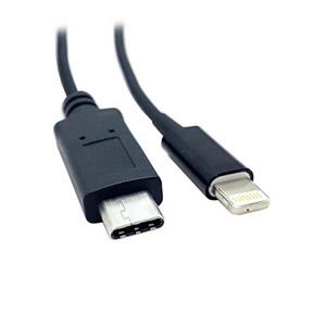 USB 3.1 Type C to Lightning 8 Pin Male Data Cable 3FT - Click Image to Close