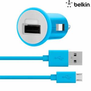 Belkin 10W / 2.1 Amp USB Fast Car Charger + Micro USB Cable - Click Image to Close