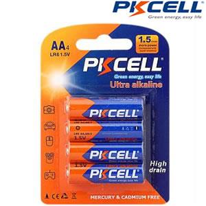 PKCell Ultra Digital Alkaline LR6 AA Battery (4 Pcs) High Drain