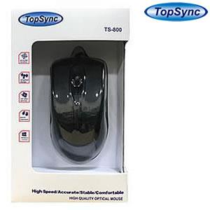 TopSync TS800 USB Opticla Mouse Black - Click Image to Close