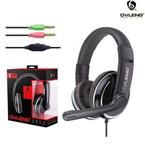 Ovleng X7 3.5mm Stereo Sound Gaming Headphones & Mic