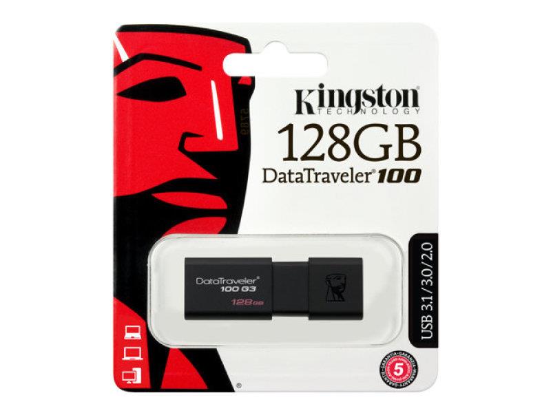 Kingston 128 GB DataTraveler USB 3.0 Flash Drive - Click Image to Close