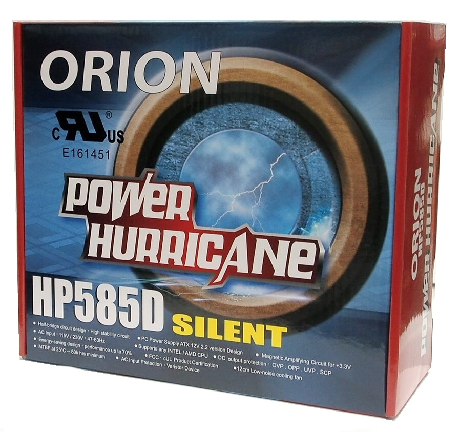 ORION 400W HP585D ATX Power Supply with Silent 120mm Fan