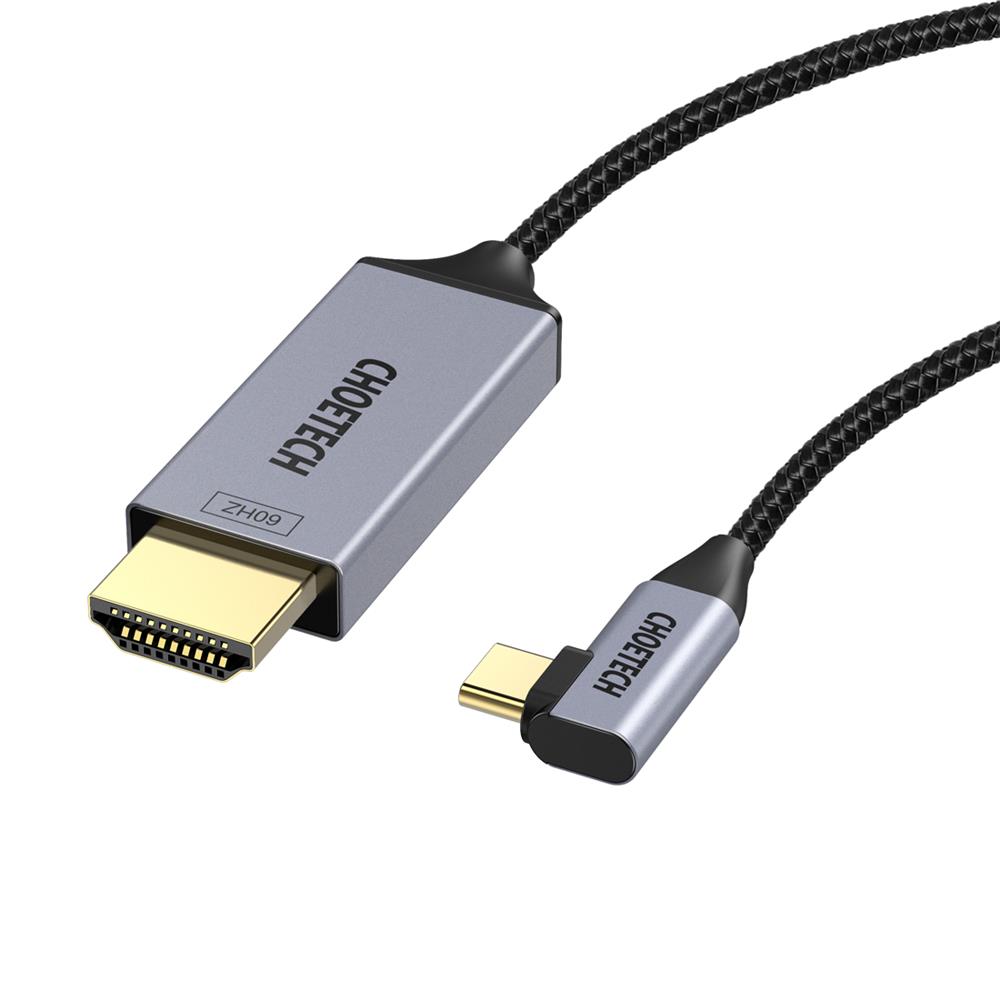 CHOETECH Type C to HDMI Cable, L shape, HDMI 2.0 4K @ 60Hz 1.8M