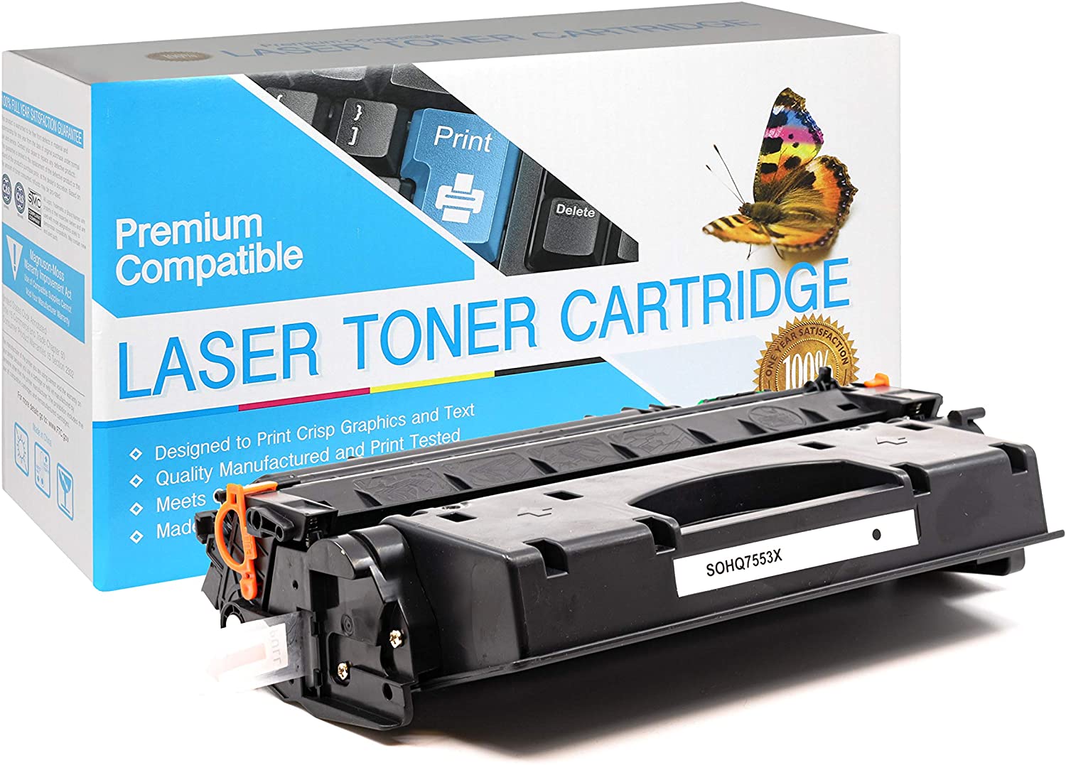 HP Q7553X High Yield Compatible New Toner (HP 53X)