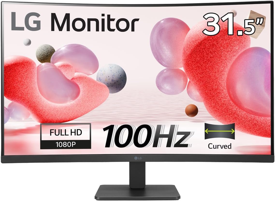 31.5" LG 32MC50C FHD 100Hz 5 ms Curved LCD Monitor 2X HDMI, VGA