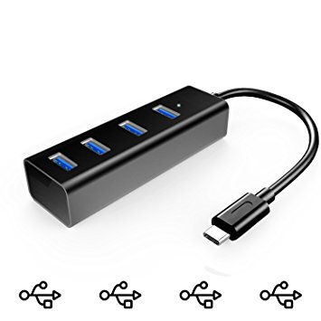 USB 3.1 Type-C to 4-Port USB 3.0 Hub