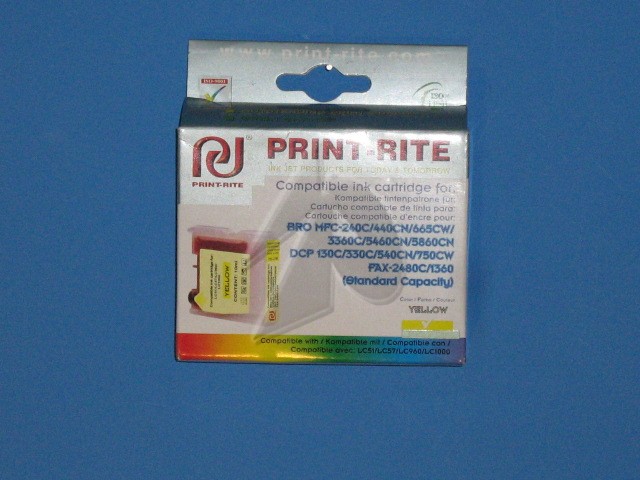 PRINT-RITE Brother LC51 Yellow Ink Cartridge