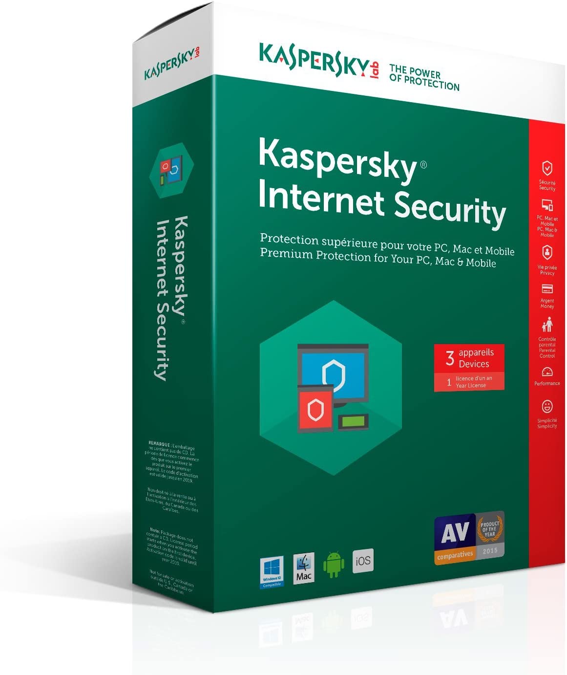 Kaspersky Internet Security 3 Devices 1 Year - Click Image to Close