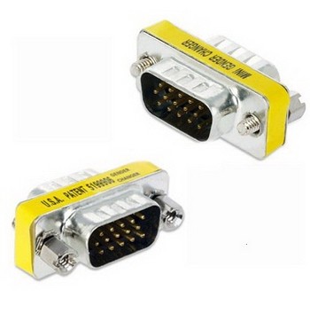 VGA MALE-MALE ADAPTER, HD15/M-HD15/M