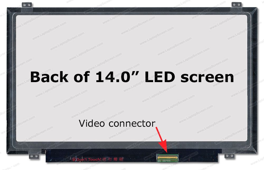 14.0" Laptop Slim LCD Screen B140XTN03.6 HW1A 40 Pin 1366x768 - Click Image to Close