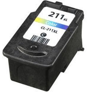 Canon CL-211XL High Yeild Color Remanufactured Ink Cartridge - Click Image to Close