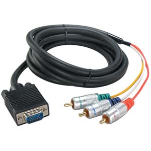 Component Video to VGA/SVGA Cable 6'