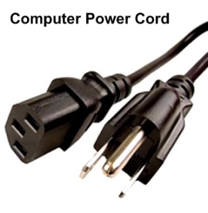 Computer Power Cord 6' - Click Image to Close