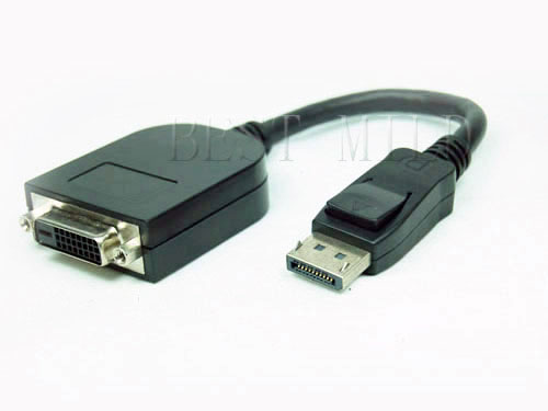 DisplayPort to DVI Female Cable Adapter