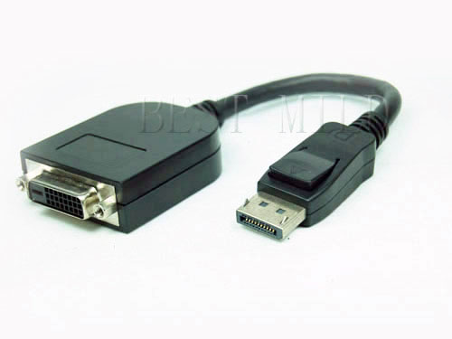 DisplayPort to DVI Female Cable Adapter - Click Image to Close