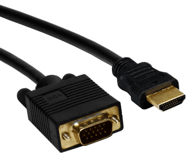 HDMI to VGA Cable with Ferrite 10'