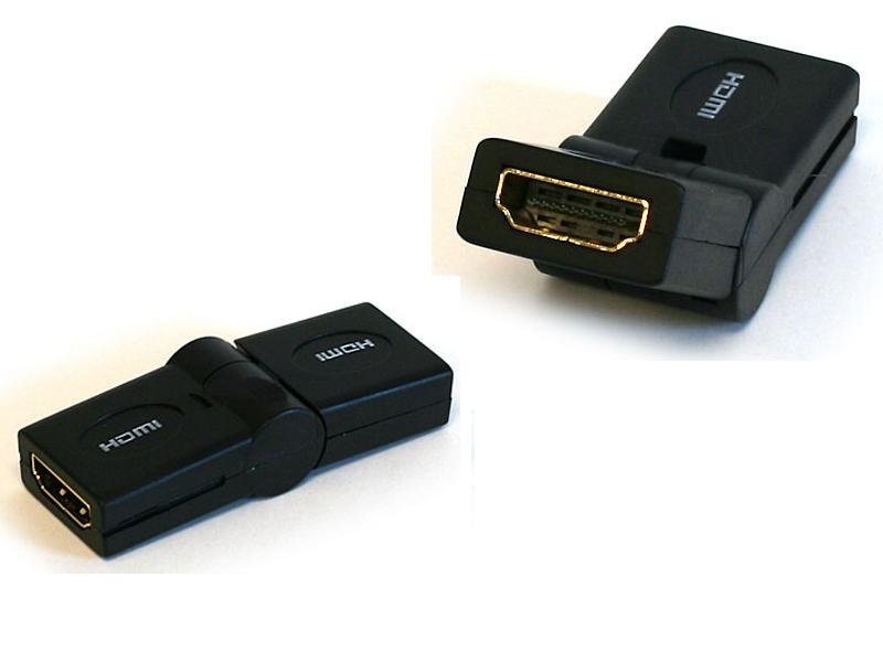 HDMI Coupler (Swiveling type) Female to Female (Gold Plated)