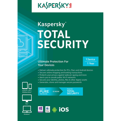 Kaspersky TOTAL SECURITY 1 Device, 1 Year PKC Kaspersky TOTAL SECURITY 1 Device, 1 Year PKC