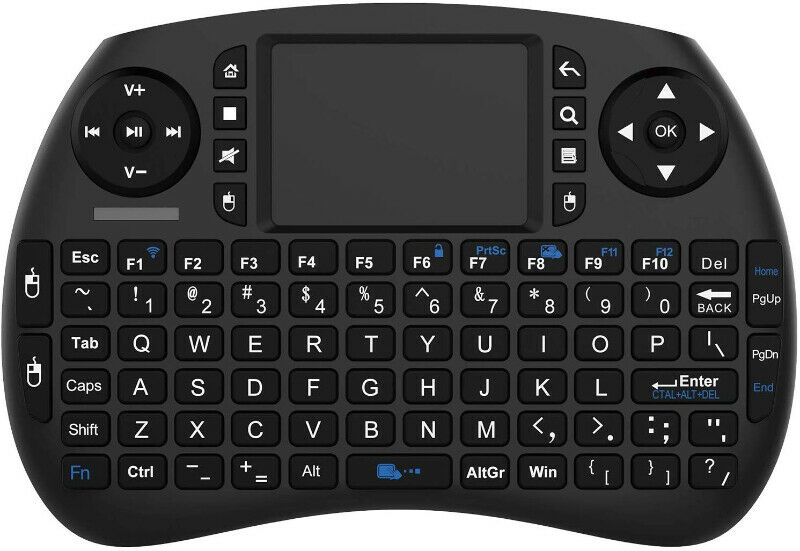 Mini Wireless Keyboard and Touchpad with Rechargeable Battery - Click Image to Close