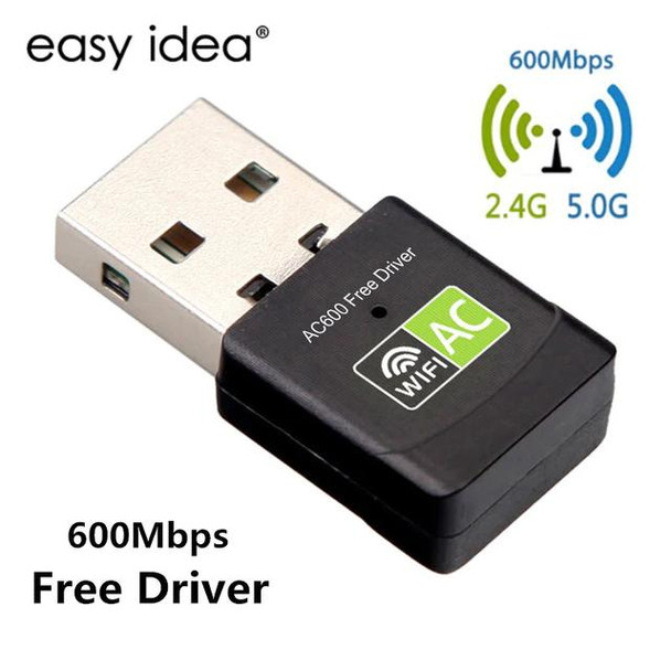 600Mbps Dual Band Wireless AC 2.4G + 5G USB Adapter