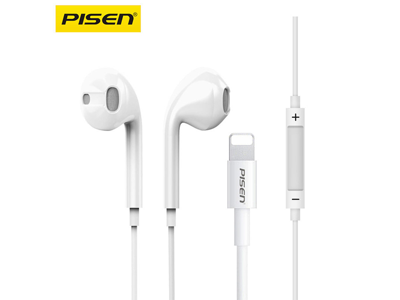 Pisen G701 Lightning Mobile Phone Headset with Mic for Apple