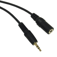 3.5mm Stereo Audio Extension Cable M/F 6' - Click Image to Close