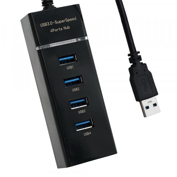 4-Port USB 3.0 Portable 5Gbps Super-speed Hub - Click Image to Close