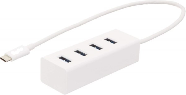 4-Port USB 2.0 Hub to Type-C