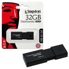 Kingston 32 GB DataTraveler 100 G3 USB 3.0 Flash Drive - Click Image to Close