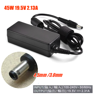 For Dell 19.5V 2.31A (45W) 4.5mm X 3.0mm Power Adapter - Click Image to Close