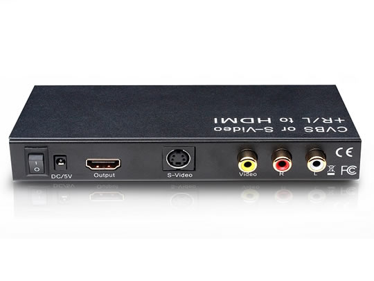 Hyfai Composite Video or S-Video+Audio to HDMI Converter HCC0101 - Click Image to Close