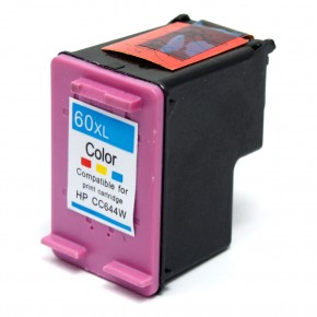 HP 60XL High Yield (2XMore) Color Remanufacture Inkjet Cartridge - Click Image to Close