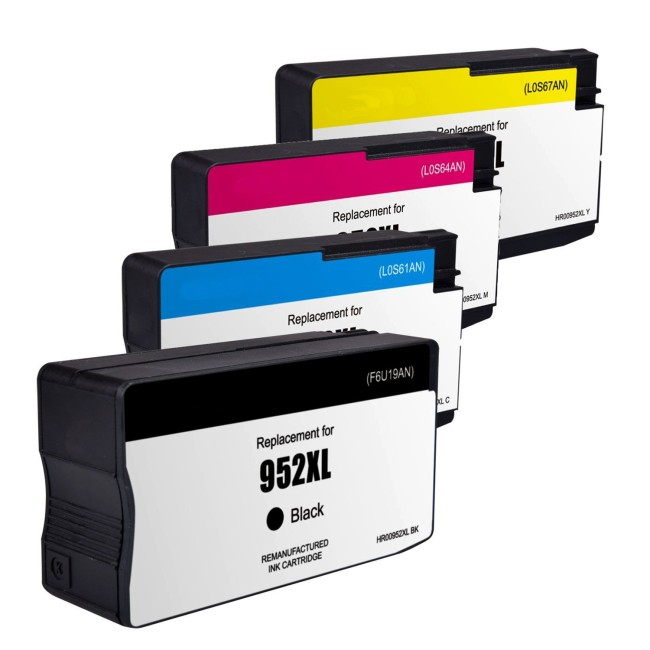 HP 952XL Compatible High Yield Ink Cartridge BK/C/M/Y - Click Image to Close