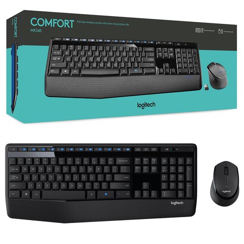 Logitech MK345 Wireless Combo Keyboard and Mouse (Open Box) - Click Image to Close