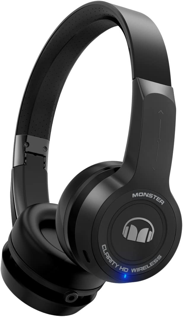 Monster ClarityHD On Ear Bluetooth / 3.5mm Headphones Black - Click Image to Close