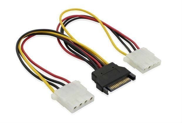 SATA (Male) to Molex (Female, 4 Pin) Power Adapter X2 - Click Image to Close