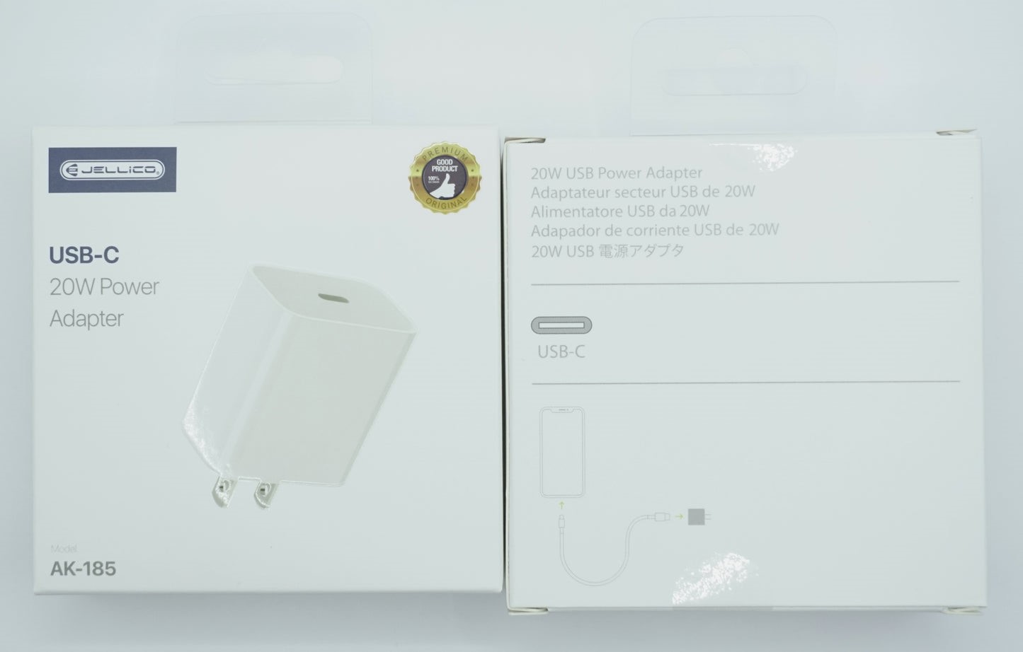 Jellico AK-185 USB Type-C PD 20W Power Adapter Wall Charger